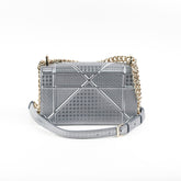 Christian Dior Micro Cannage Medum Diorama Metallic Silver
